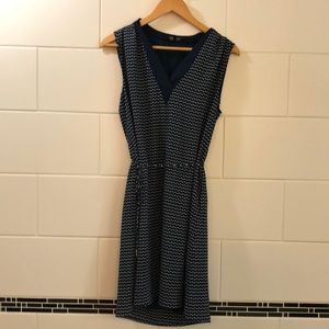 RW & Co sleeveless navy dress size small